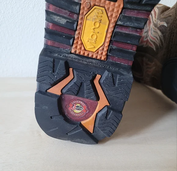 Justin Men's Driscoll Mahogany Western Work Boot Squaretoe WK2110 - Picture 15 of 16